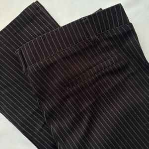 Betabrand Straight Leg Pinstripe Stretchy Dress Pants Medium